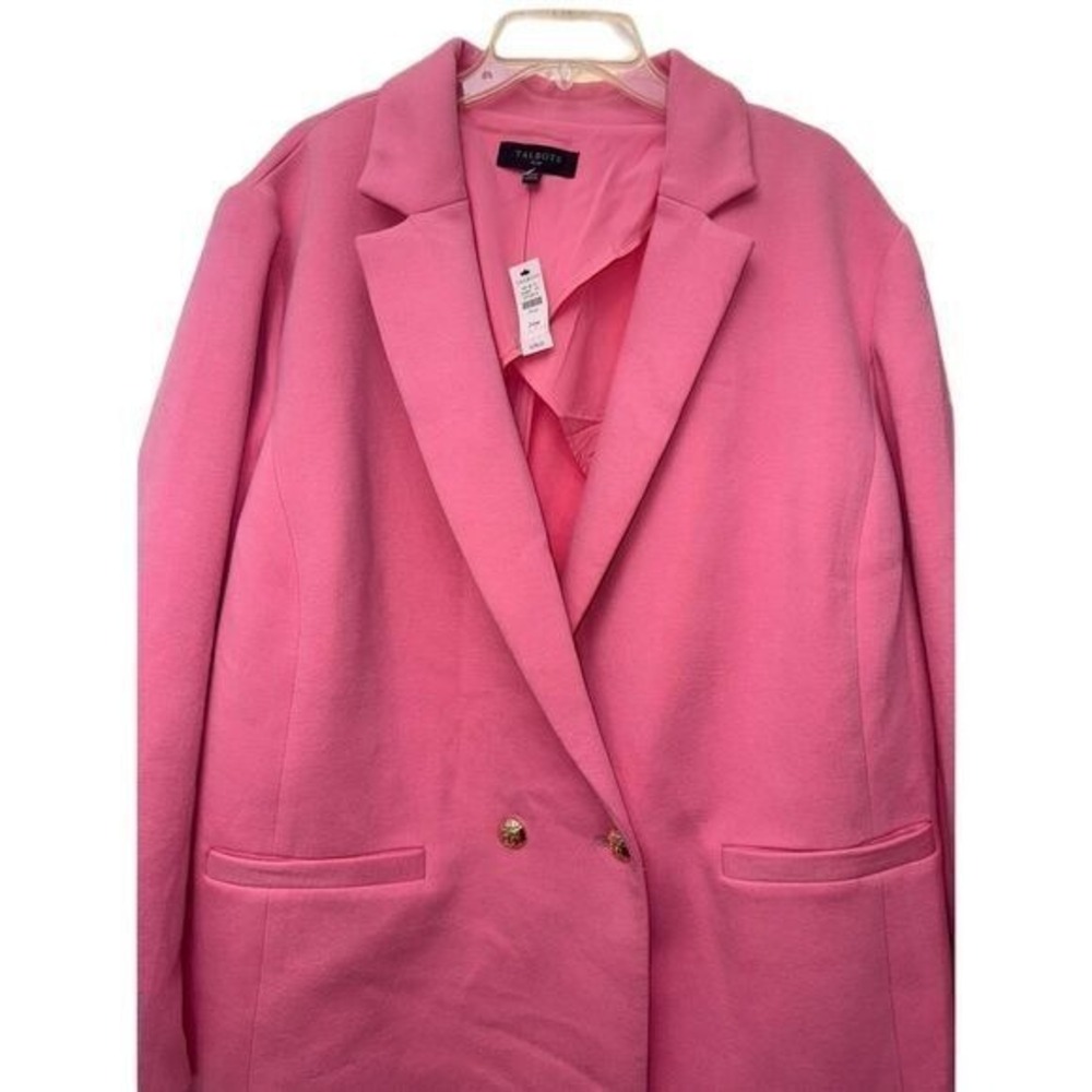 Talbots Women's 24W Blazer Barbie Office Career Preppy Easter Fuchsia 90's Chic - Picture 4 of 10